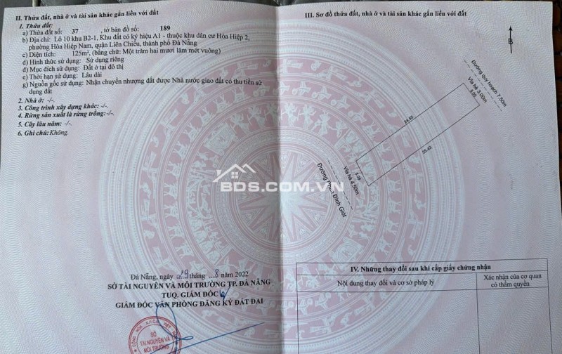 Bán đất MT đường PHAN ĐÌNH GIÓT gần chợ NAM Ô